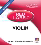 Super Sensitive Red Label Violin String Set 4/4 Violin Strings